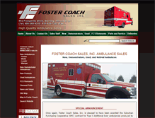Tablet Screenshot of fostercoach.com